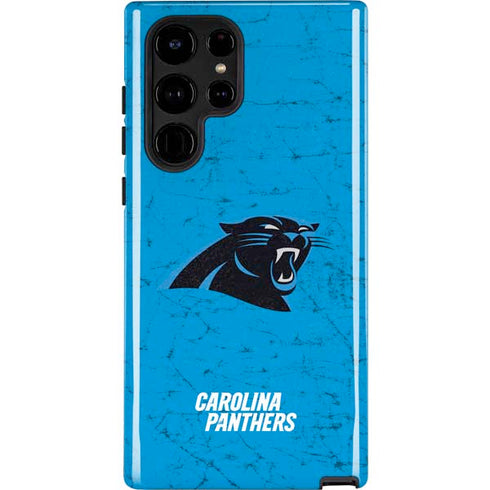 NFL Carolina Panthers Distressed Alternate Galaxy S25 Ultra Impact Case