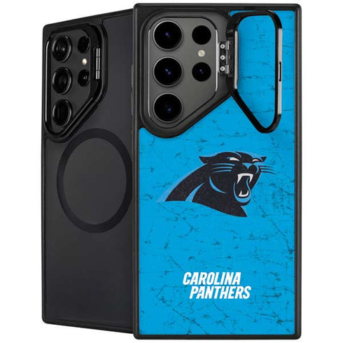 NFL Carolina Panthers Distressed Alternate Galaxy Cases