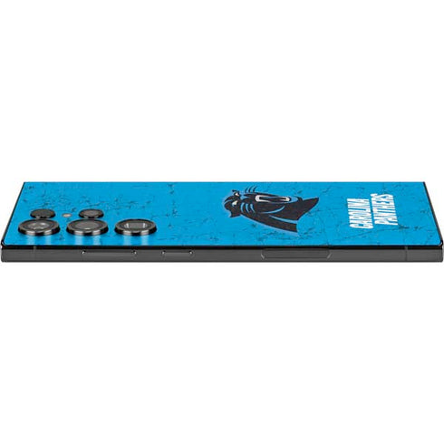 NFL Carolina Panthers Distressed Alternate Galaxy S25 Ultra Skin