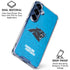 NFL Carolina Panthers Distressed Alternate Galaxy S25 Clear Case