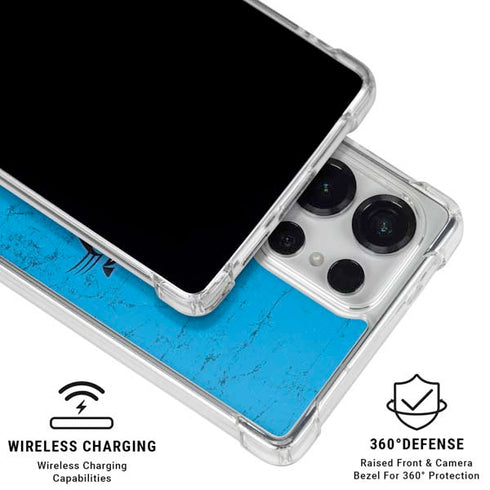 NFL Carolina Panthers Distressed Alternate Galaxy S26 Ultra Clear Case