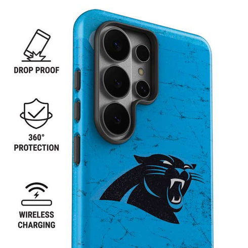 NFL Carolina Panthers Distressed Alternate Galaxy S26 Ultra Impact Case