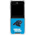 NFL Carolina Panthers Distressed Alternate Galaxy Z Flip6 Clear Case