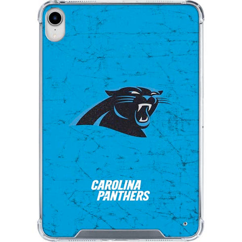 NFL Carolina Panthers Distressed Alternate iPad 11th Gen (2025) Clear Case