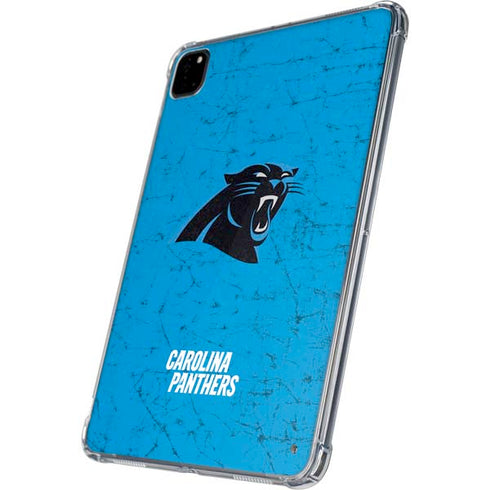 NFL Carolina Panthers Distressed Alternate iPad Pro 11in (2024) Clear Case
