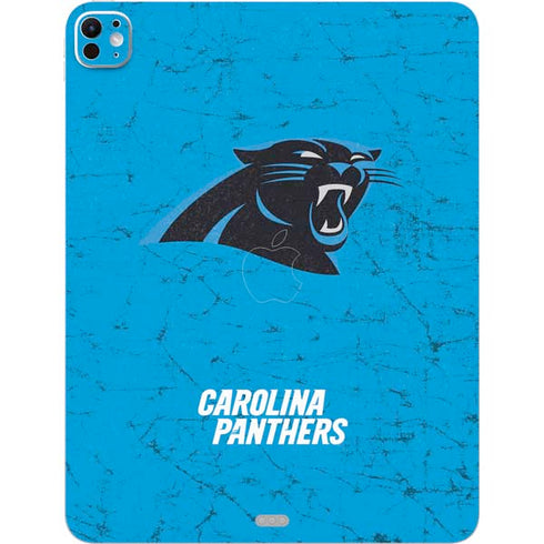NFL Carolina Panthers Distressed Alternate iPad Pro 13in M4 (2024) Skin