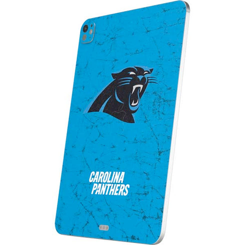 NFL Carolina Panthers Distressed Alternate iPad Pro 13in M4 (2024) Skin