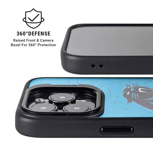 NFL Carolina Panthers Distressed Alternate iPhone 14 Pro Max Kickstand Case