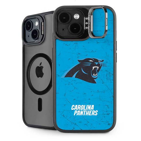 NFL Carolina Panthers Distressed Alternate iPhone 15 Plus Kickstand Case