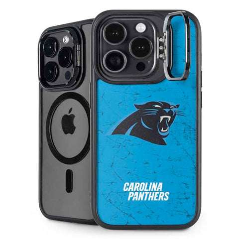 NFL Carolina Panthers Distressed Alternate iPhone 15 Pro Kickstand Case
