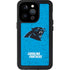 NFL Carolina Panthers Distressed Alternate iPhone 15 Pro Waterproof Case
