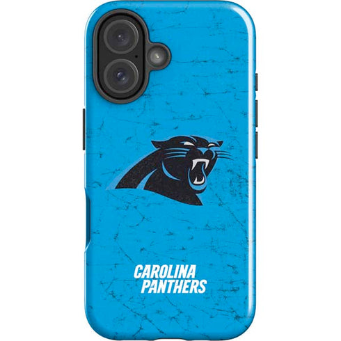 NFL Carolina Panthers Distressed Alternate iPhone 16 Plus Impact Case
