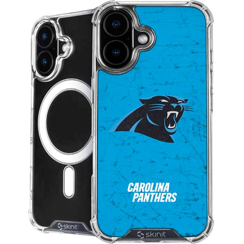 NFL Carolina Panthers Distressed Alternate iPhone 16 Plus MagSafe Case