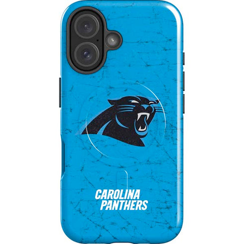 NFL Carolina Panthers Distressed Alternate iPhone 16 Plus Magsafe Impact Case