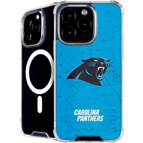 NFL Carolina Panthers Distressed Alternate iPhone 16 Pro Max MagSafe Case