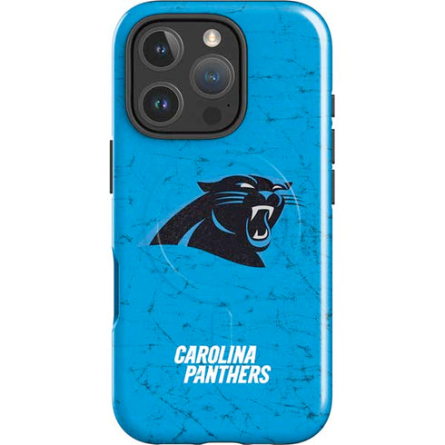 NFL Carolina Panthers Distressed Alternate iPhone 16 Pro Max Magsafe Impact Case