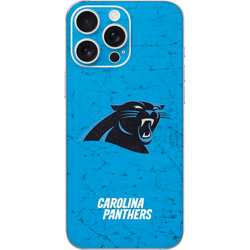 NFL Carolina Panthers Distressed Alternate iPhone 16 Pro Max Skin