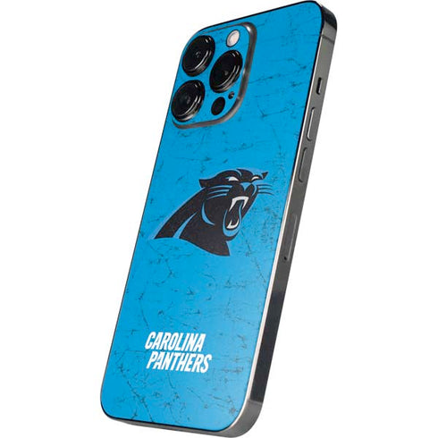 NFL Carolina Panthers Distressed Alternate iPhone 16 Pro Max Skin