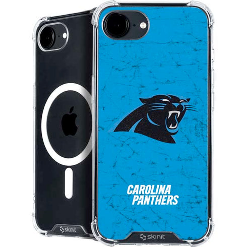 NFL Carolina Panthers Distressed Alternate iPhone 16e MagSafe Case