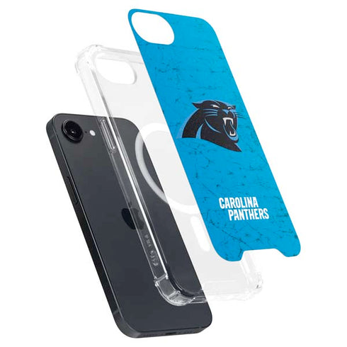 NFL Carolina Panthers Distressed Alternate iPhone 16e MagSafe Case