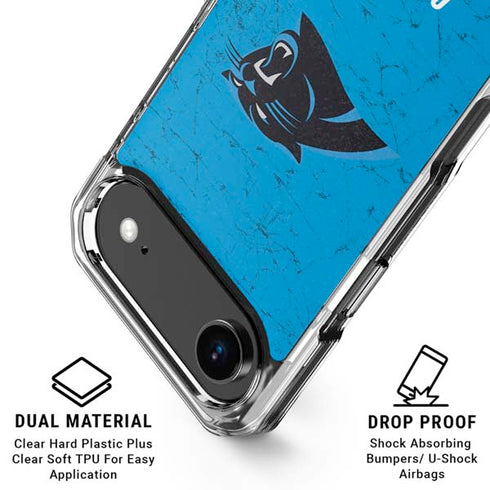 NFL Carolina Panthers Distressed Alternate iPhone 17 Air MagSafe Case