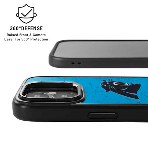 NFL Carolina Panthers Distressed Alternate iPhone 17 Kickstand Case