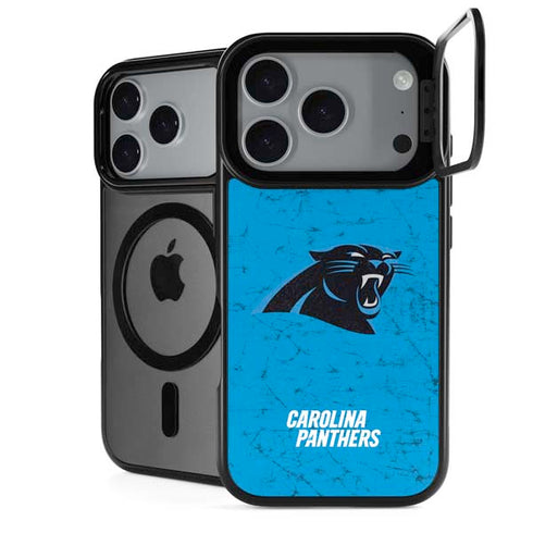 NFL Carolina Panthers Distressed Alternate iPhone 17 Pro Max Kickstand Case