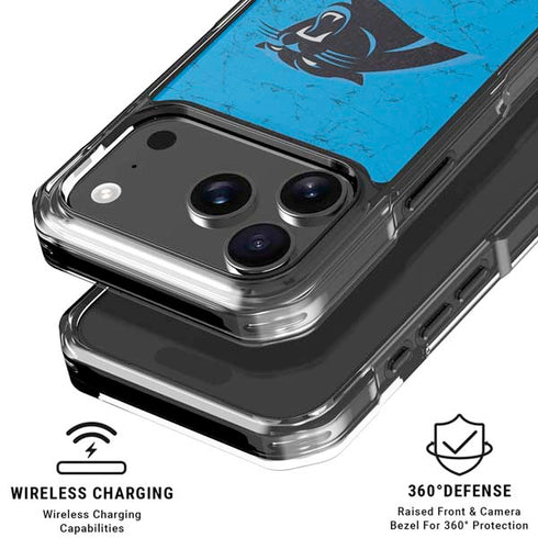 NFL Carolina Panthers Distressed Alternate iPhone 17 Pro Max MagSafe Case