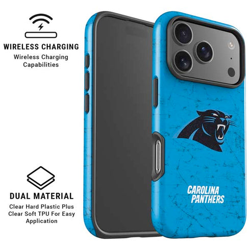 NFL Carolina Panthers Distressed Alternate iPhone 17 Pro Max Magsafe Impact Case