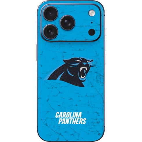 NFL Carolina Panthers Distressed Alternate iPhone 17 Pro Skin