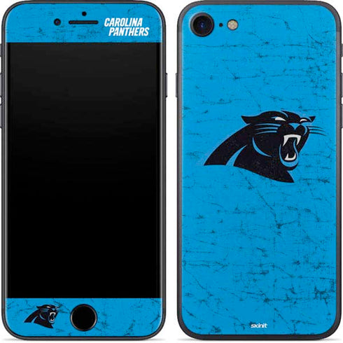 NFL Carolina Panthers Distressed Alternate iPhone 8 Skin
