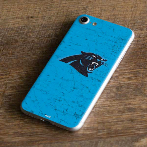 NFL Carolina Panthers Distressed Alternate iPhone 8 Skin