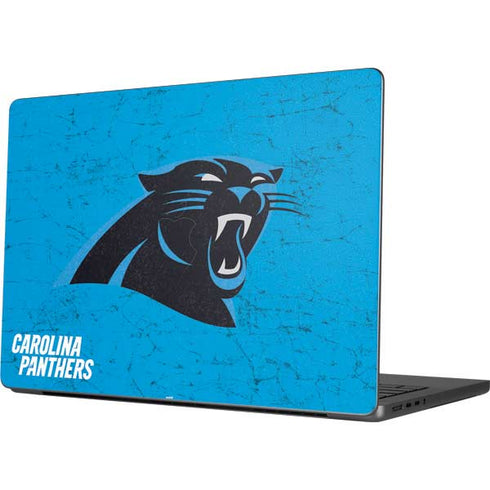 NFL Carolina Panthers Distressed Alternate Apple MacBook Pro 14-inch Skin
