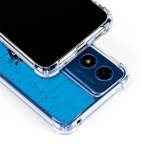 NFL Carolina Panthers Distressed Alternate Moto G 5G (2024) Clear Case