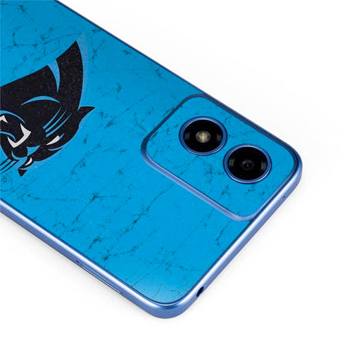 NFL Carolina Panthers Distressed Alternate Moto G Play 4G (2024) Skin