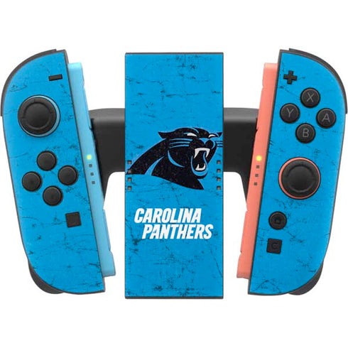 NFL Carolina Panthers Distressed Alternate Nintendo Switch 2 (2025) Joy-Con Controller Skin