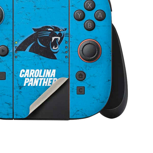 NFL Carolina Panthers Distressed Alternate Nintendo Switch 2 (2025) Joy-Con Controller Skin