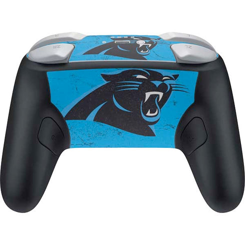 NFL Carolina Panthers Distressed Alternate Nintendo Switch 2 (2025) Pro Controller Skin