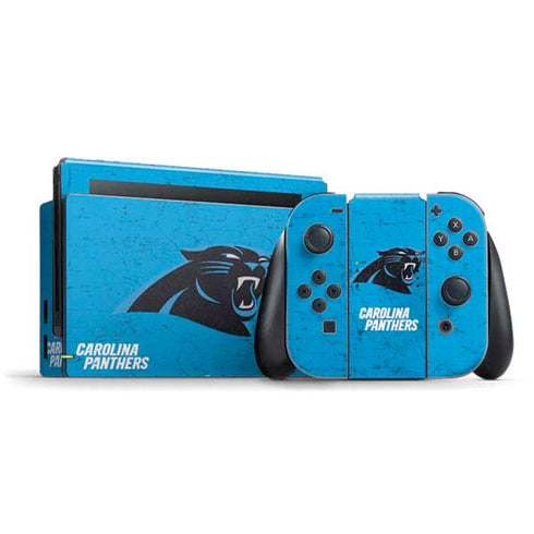 NFL Carolina Panthers Distressed Alternate Nintendo Skins