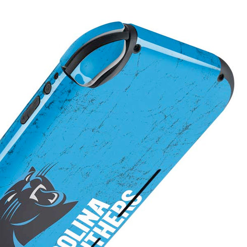 NFL Carolina Panthers Distressed Alternate Nintendo Switch Lite Skin