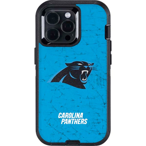NFL Carolina Panthers Distressed Alternate Otterbox Defender iPhone Skin