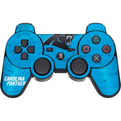 NFL Carolina Panthers Distressed Alternate PS3 Dual Shock wireless controller Skin