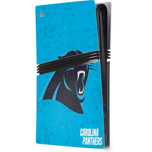 NFL Carolina Panthers Distressed Alternate PlayStation PS5 Skins