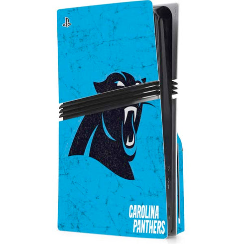 NFL Carolina Panthers Distressed Alternate PlayStation PS5 Skins