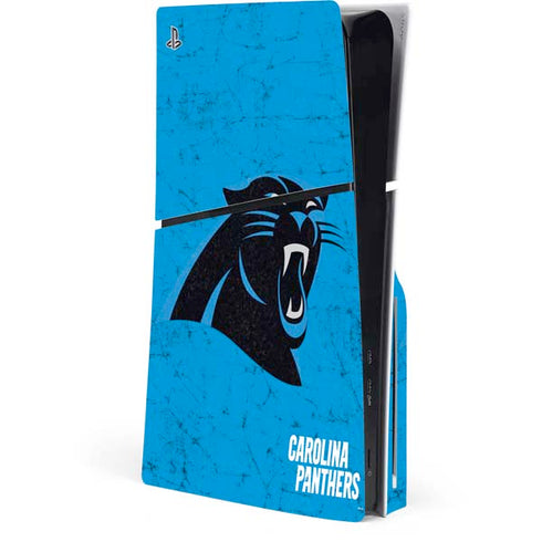 NFL Carolina Panthers Distressed Alternate PlayStation PS5 Skins