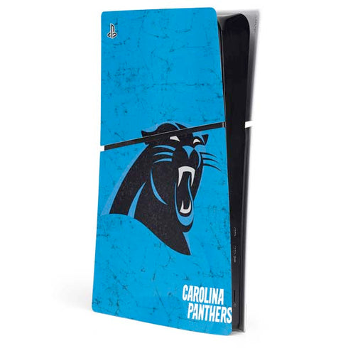 NFL Carolina Panthers Distressed Alternate PlayStation PS5 Skins