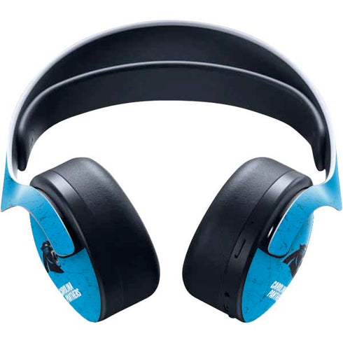 NFL Carolina Panthers Distressed Alternate PULSE 3D Wireless Headset for PS5 Skin