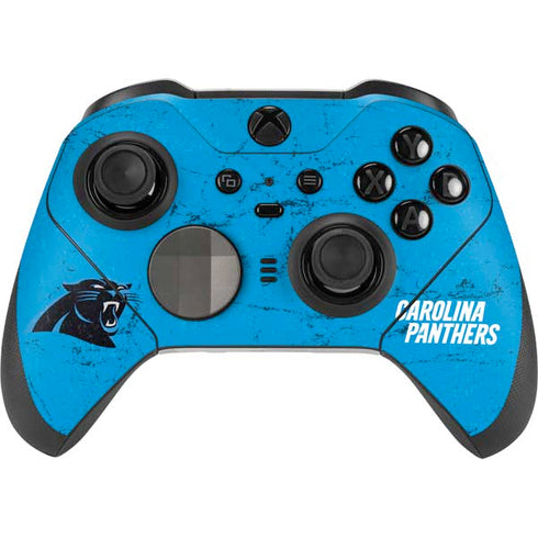 NFL Carolina Panthers Distressed Alternate Xbox Elite Wireless Controller Series 2 Skin