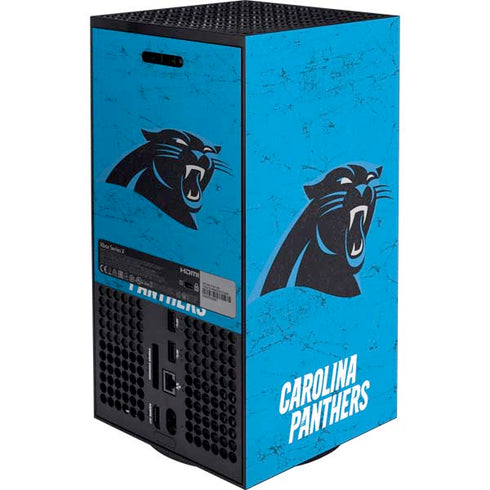 NFL Carolina Panthers Distressed Alternate XBox Series X Digital Edition Bundle Skin