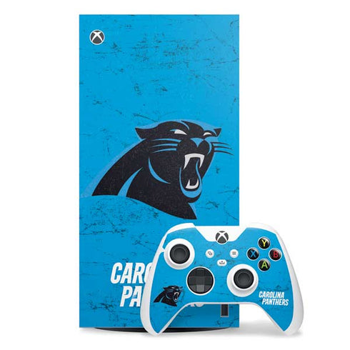NFL Carolina Panthers Distressed Alternate Xbox Series X Skins
